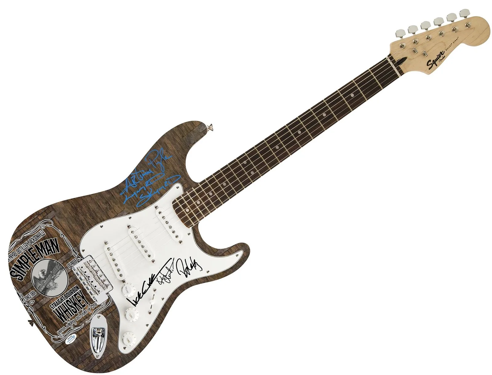Lynyrd Skynyrd Artimus Pyle Signed Photo Graphics Guitar Exact Proof ACOA, изображение 2