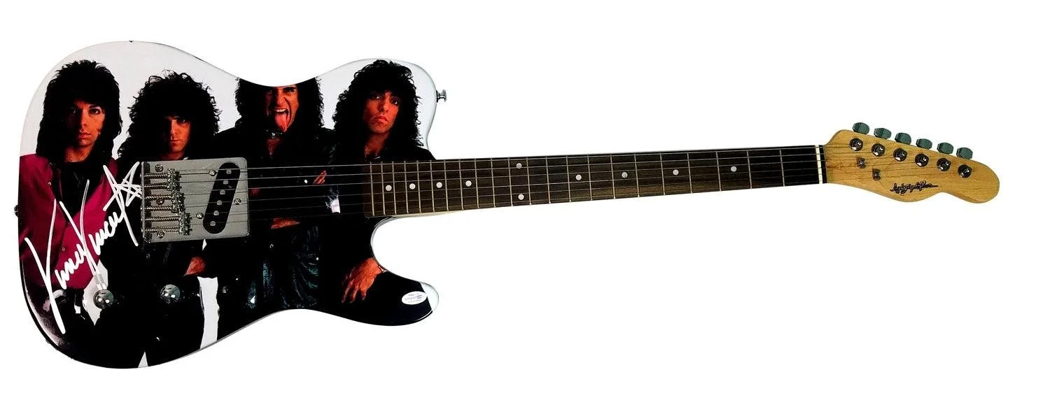 KISS Vinnie Vincent Signed Autographed Custom Photo Guitar ACOA Witness ITP, image 3