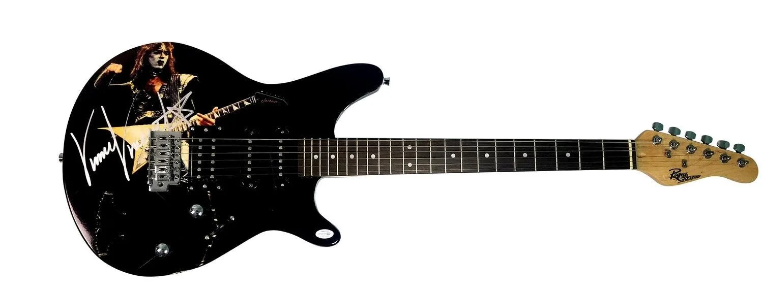 KISS Vinnie Vincent Signed Autographed Custom Photo Guitar ACOA Witness ITP, изображение 3