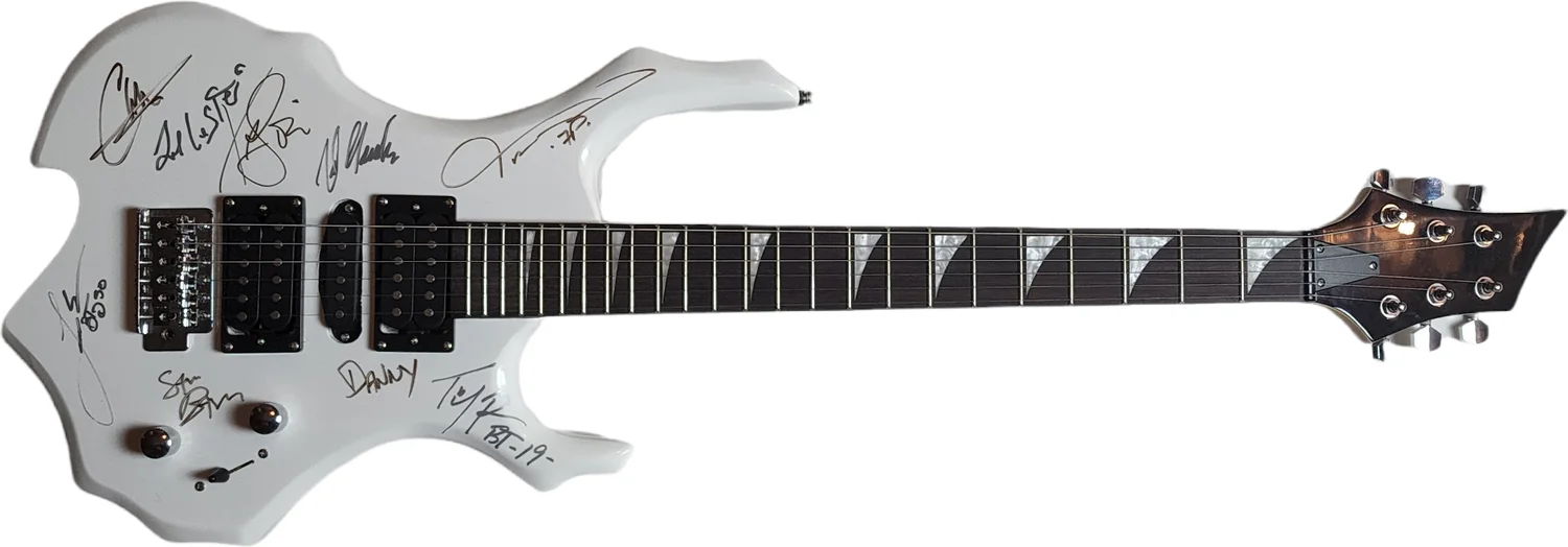 Faster Pussycat & Bang Tango Signed Autographed Guitar UACC AFTAL RACC TS, изображение 3