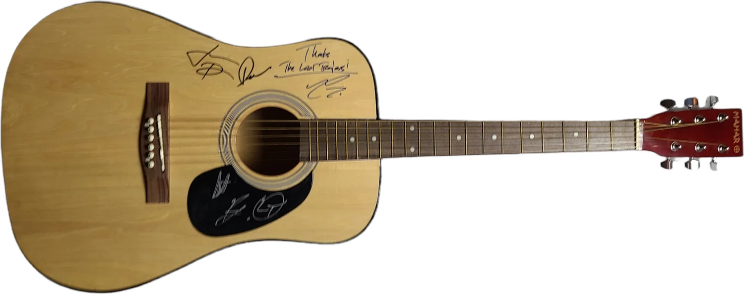The Lost Trailers Signed Acoustic Guitar UACC AFTAL RACC TS, image 4