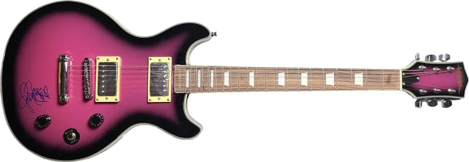 Jessica Simpson Signed Autographed Electric Guitar, image 2