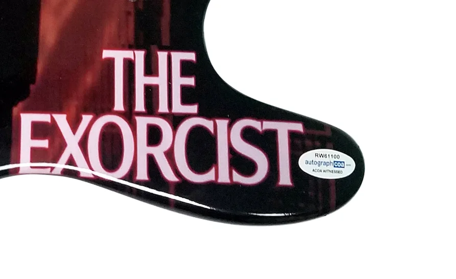 The Exorcist Linda Blair Signed Autographed Custom Photo Guitar ACOA Witness ITP, изображение 5