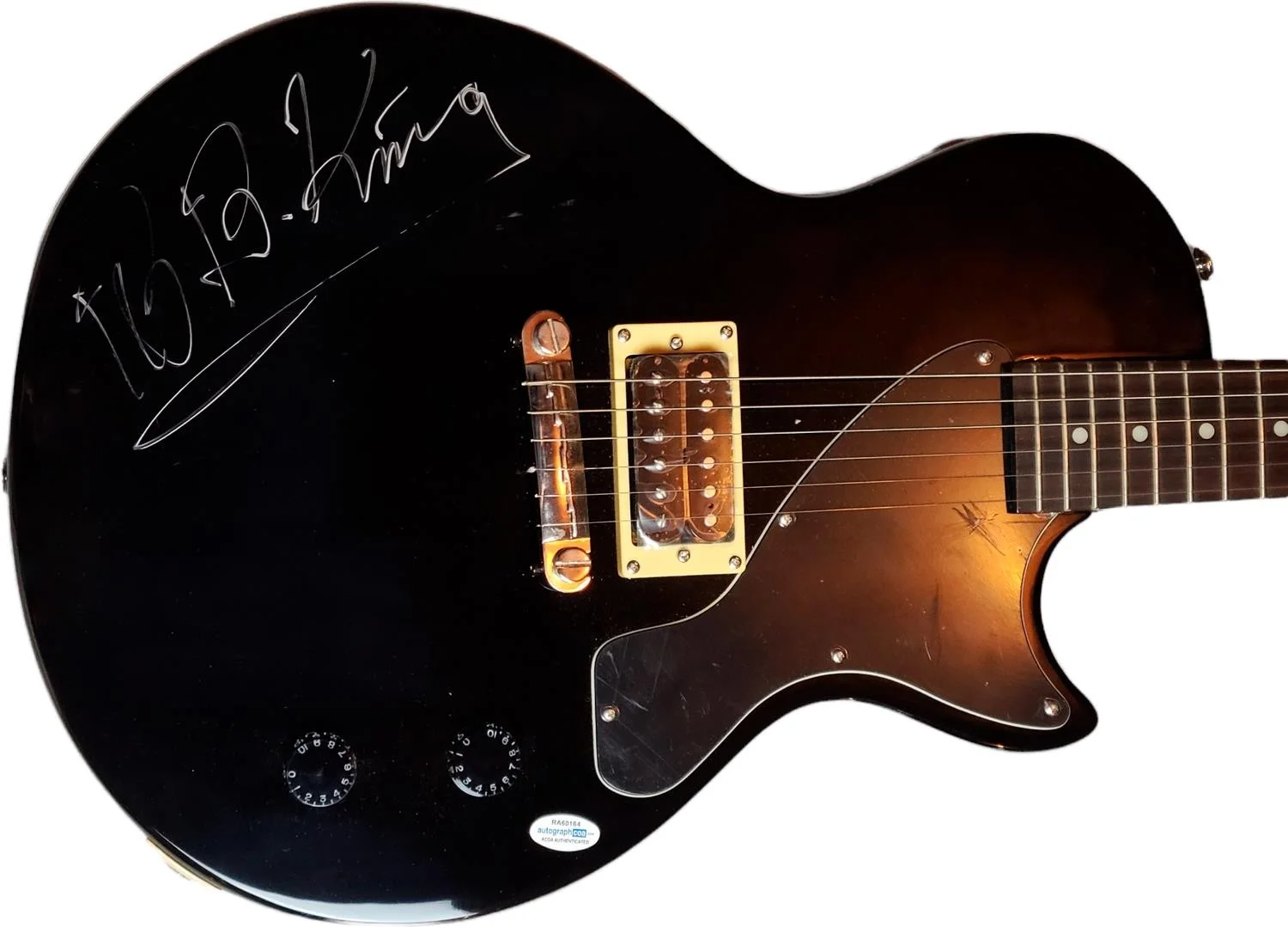 B.B. King Signed Autographed Gibson Epiphone Guitar UACC AFTAL RACC TS ACOA, изображение 2