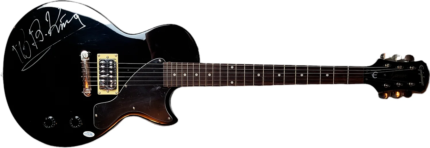 B.B. King Signed Autographed Gibson Epiphone Guitar UACC AFTAL RACC TS ACOA, изображение 3
