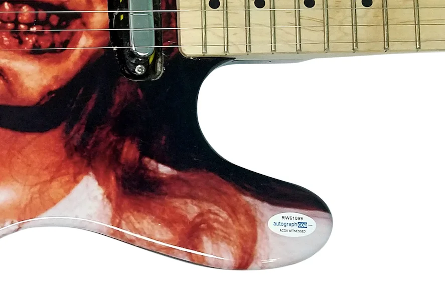 The Exorcist Linda Blair Signed Autographed Custom Photo Guitar ACOA Witness ITP, изображение 3