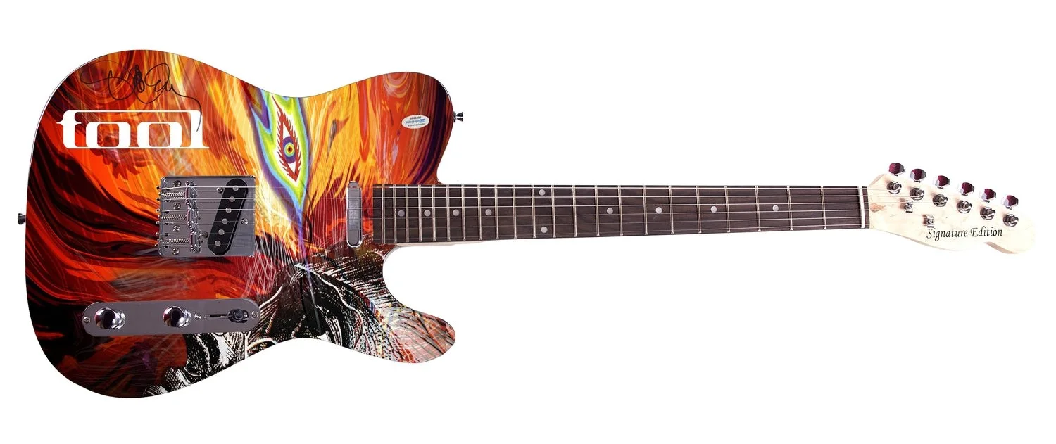 Tool Danny Carey Signed Autographed Custom Graphics Guitar ACOA, image 2