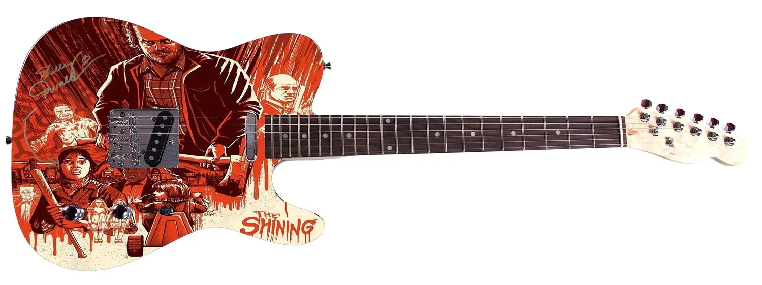 Shelley Duvall The Shining Movie Signed Custom Graphics Guitar ACOA, изображение 2