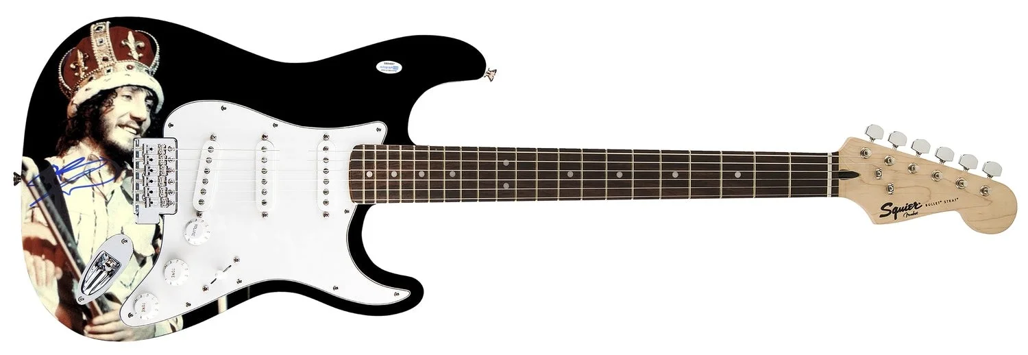 The Who Pete Townshend Signed Fender 1/1 Custom Graphics Photo Guitar ACOA, image 2