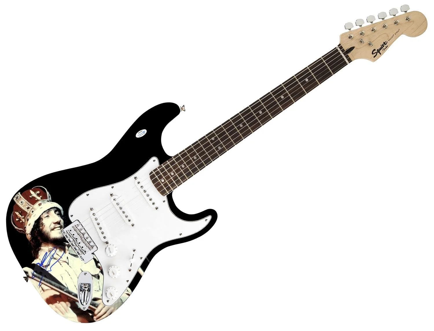 The Who Pete Townshend Signed Fender 1/1 Custom Graphics Photo Guitar ACOA, image 3