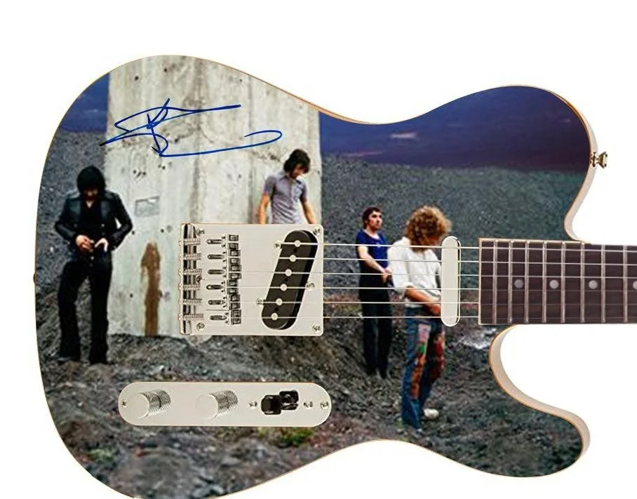 The Who Signed Autographed Custom Photo Graphics Guitar ACOA, image 3