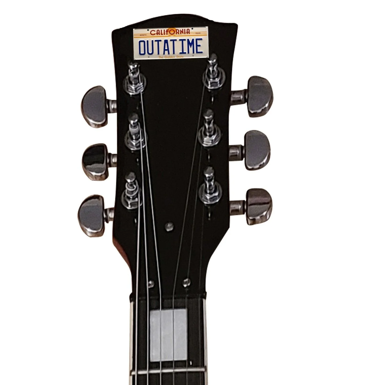 Michael J. Fox Signed Back To The Future Photo Graphics Guitar ACOA, image 4