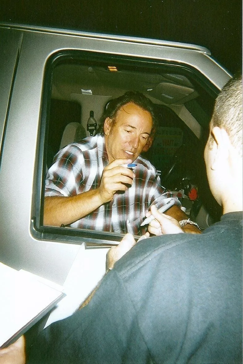Bruce Springsteen Signed Autographed Custom Fender Graphics Photo Guitar ACOA, image 5