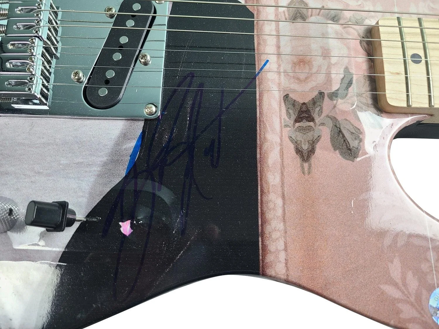 Bruce Springsteen Signed Darkness On The Edge of Town Graphics Guitar ACOA, image 4