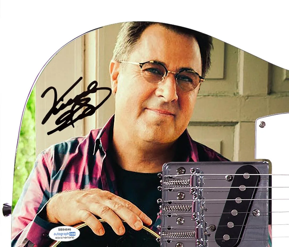 Vince Gill Signed Autographed Graphics Photo Guitar ACOA, image 4