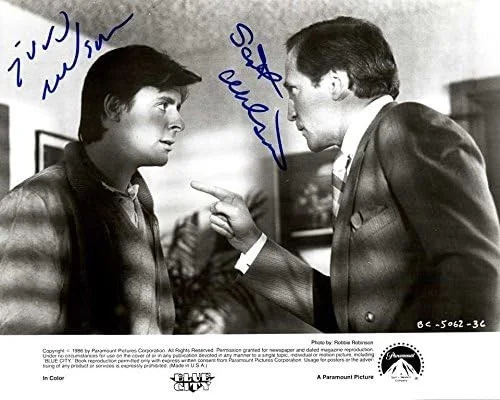 Judd Nelson — Judd Nelson & Scott Wilson Signed Autographed "Blue City" Glossy 8x10 Photo