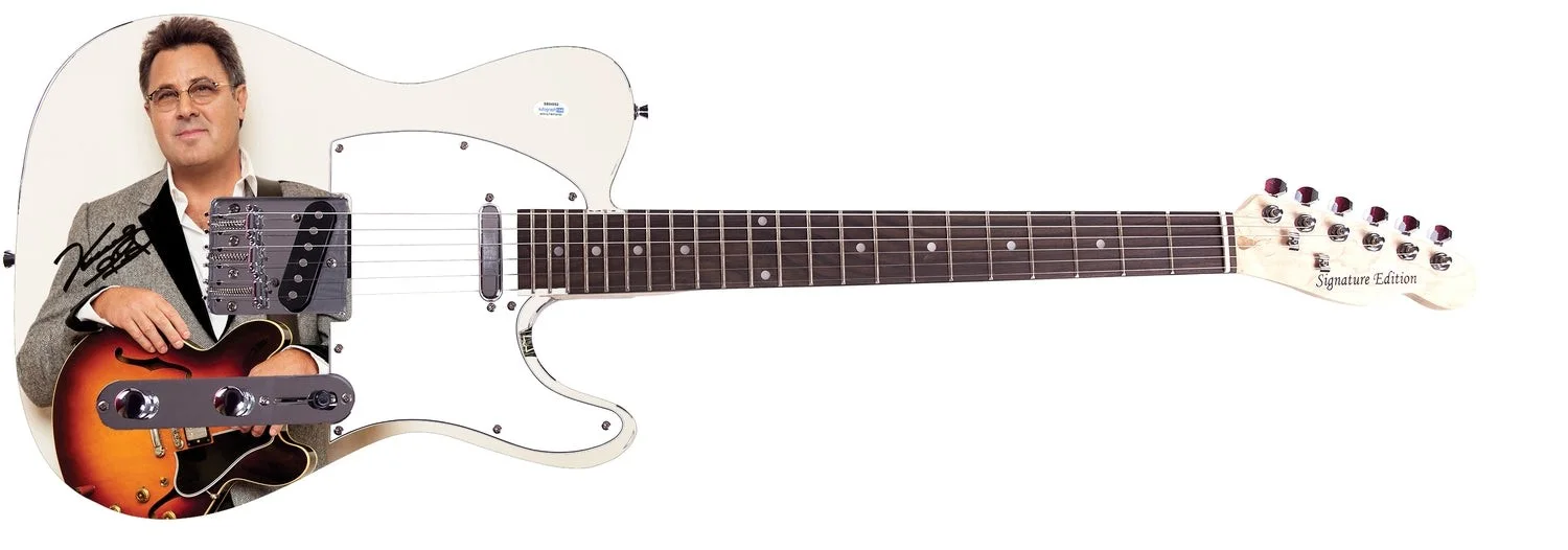 Vince Gill Signed Autographed Graphics Photo Guitar ACOA, image 2