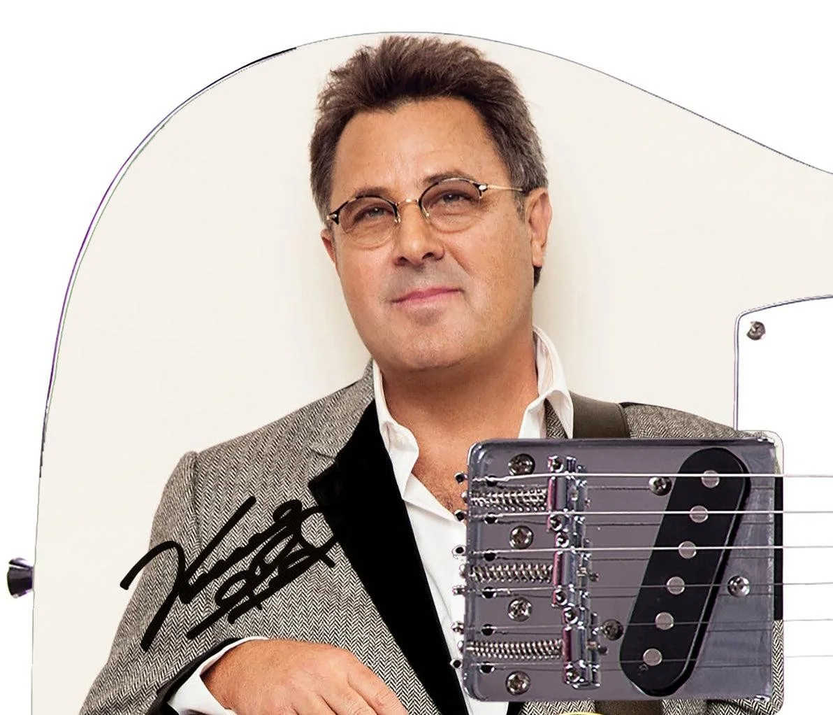 Vince Gill Signed Autographed Graphics Photo Guitar ACOA, image 3