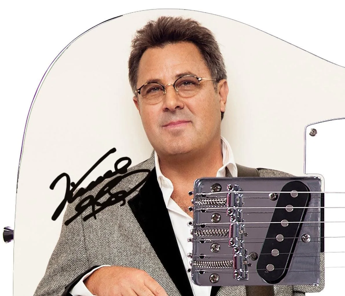 Vince Gill Signed Autographed Graphics Photo Guitar ACOA, image 3