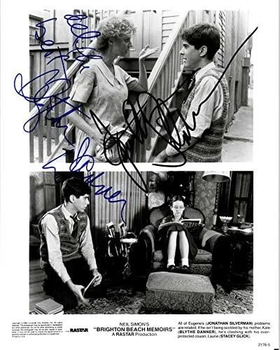 Jonathan Silverman — Jonathan Silverman & Blythe Danner Autographed "Brighton Beach Memoirs" Photo