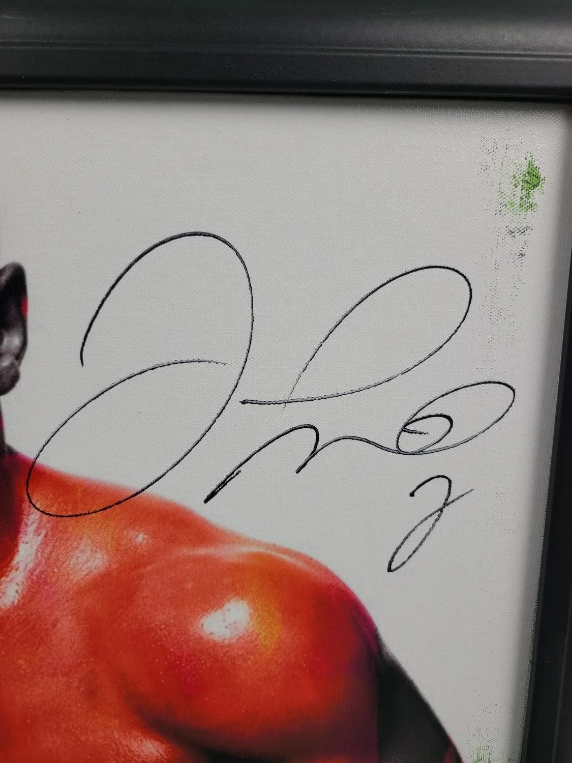 Floyd Money Mayweather Jr. Signed Painting Art Print Framed Canvas BAS, image 3