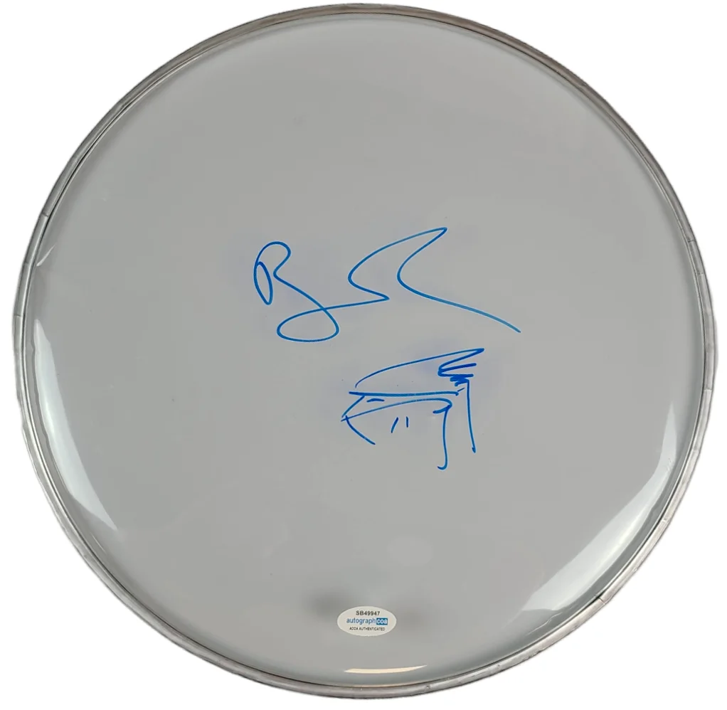 Ben Folds w Piano Sketch Signed Autographed Custom Framed Drum Head Display, изображение 3