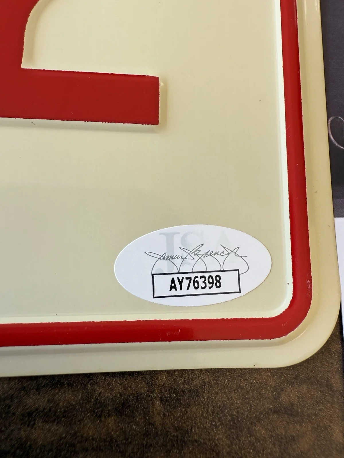 Rick Hurst — Rick Hurst Dukes Of Hazzard Signed license Plate W/ Cletus W/JSA, изображение 3