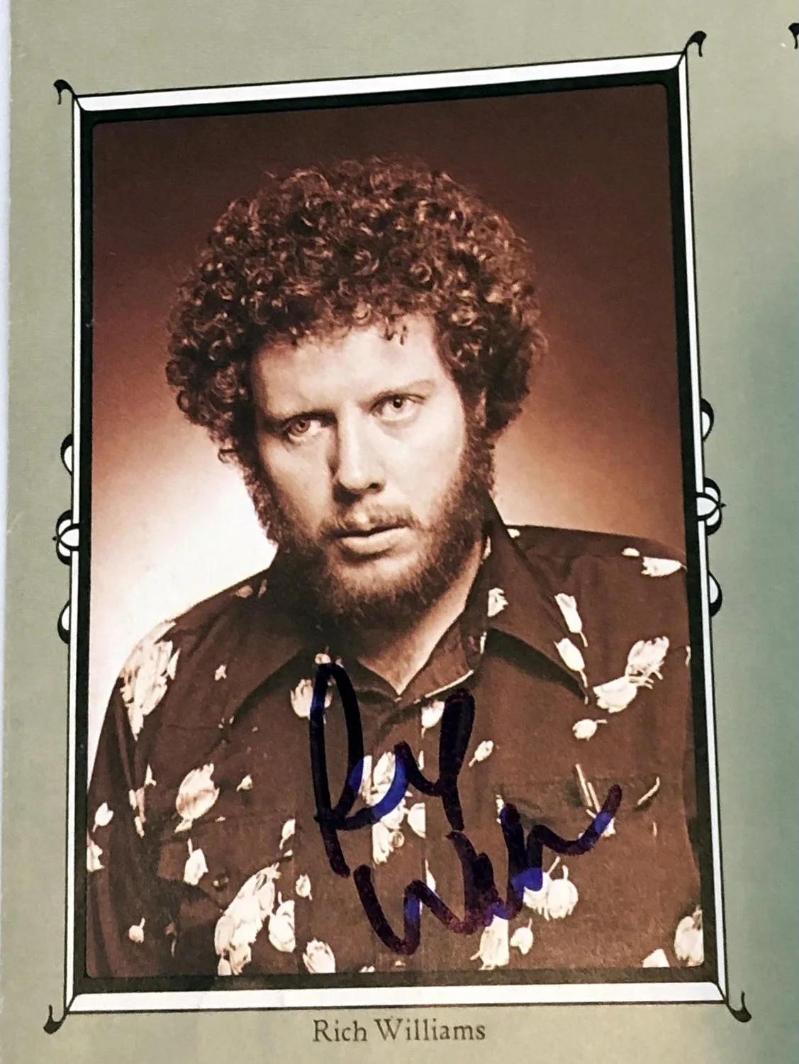 Kansas Richard Wiliams Signed Vinyl Album Lp Insert, image 2