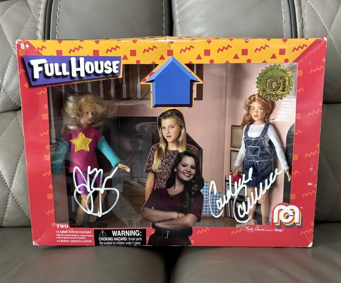 Candace Cameron Bure — Candace Cameron Bure Jodie Sweetin Signed Full House Mego Figure RARE LE JSA COA, изображение 2
