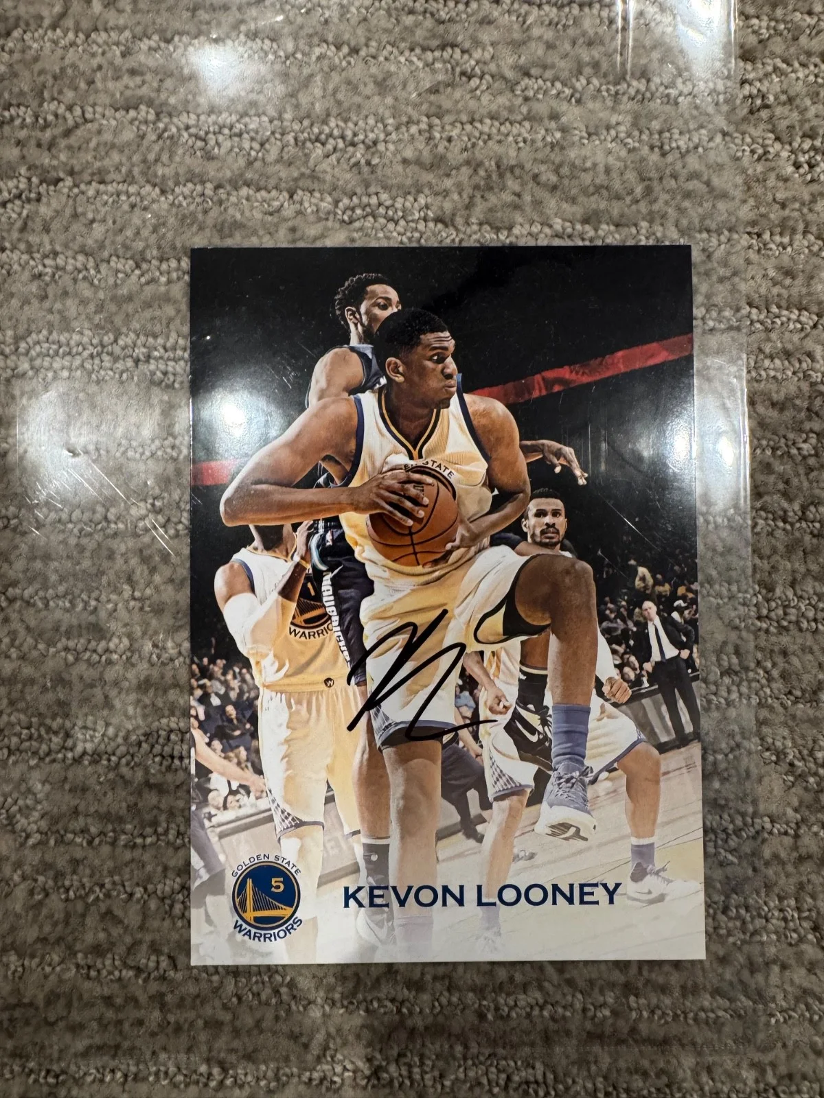 Kevin Looney Autograph Golden State Warriors, image 3