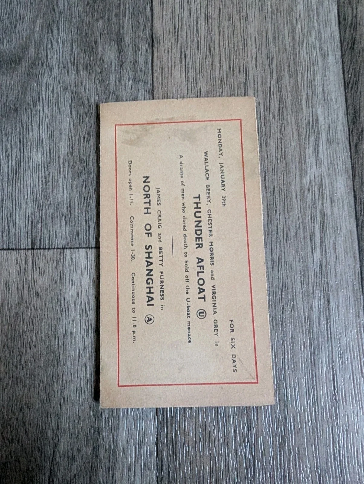 Capitol Cinema Pocket Programme 1940- ft Peter Lorre & Bela Lugosi White Zombie, изображение 2