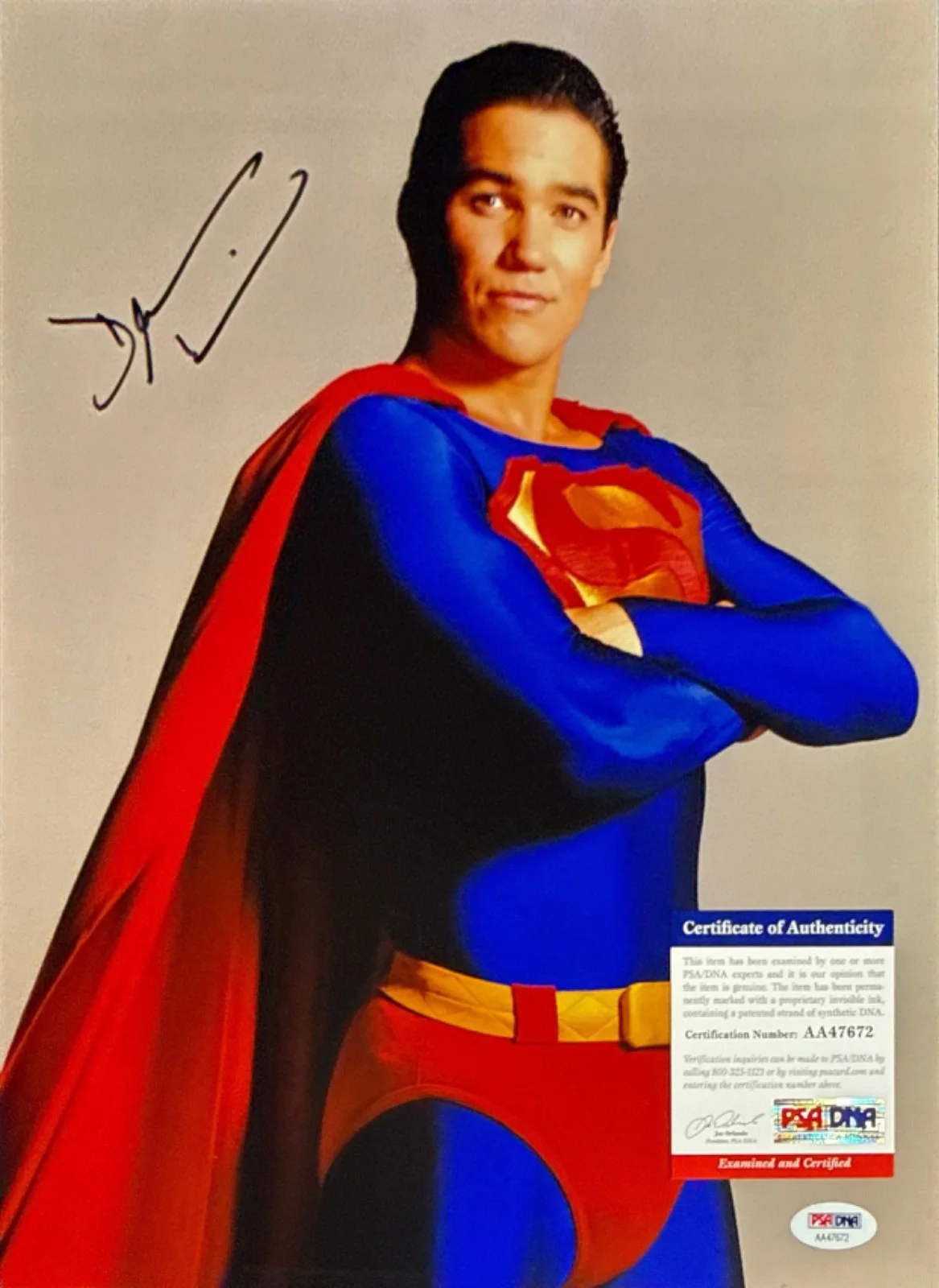 Dean Cain — Dean Cain Signed 11x14 The New Adventures Of Superman PSA AA47672, изображение 2