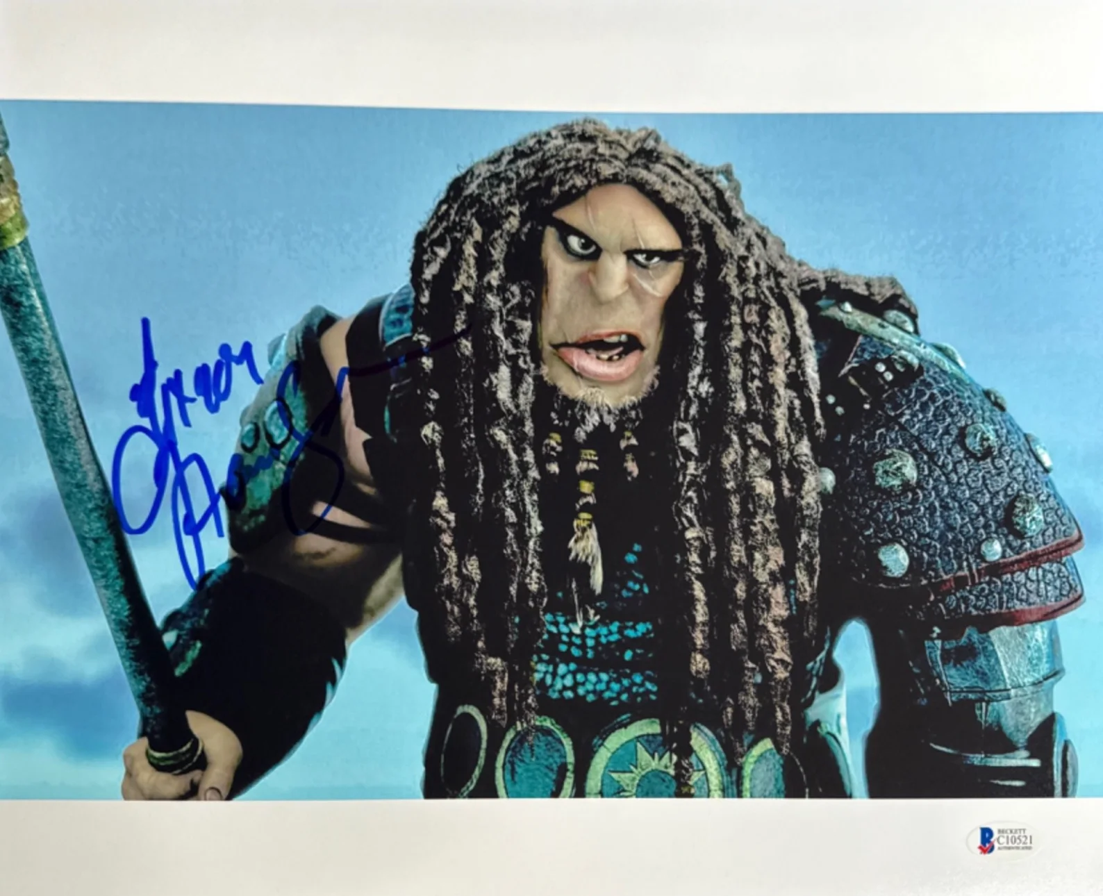Djimon Hoonsou — Djimon Hoonsou Signed 11x14 How To Train Your Dragon 2 Photo BAS C10521