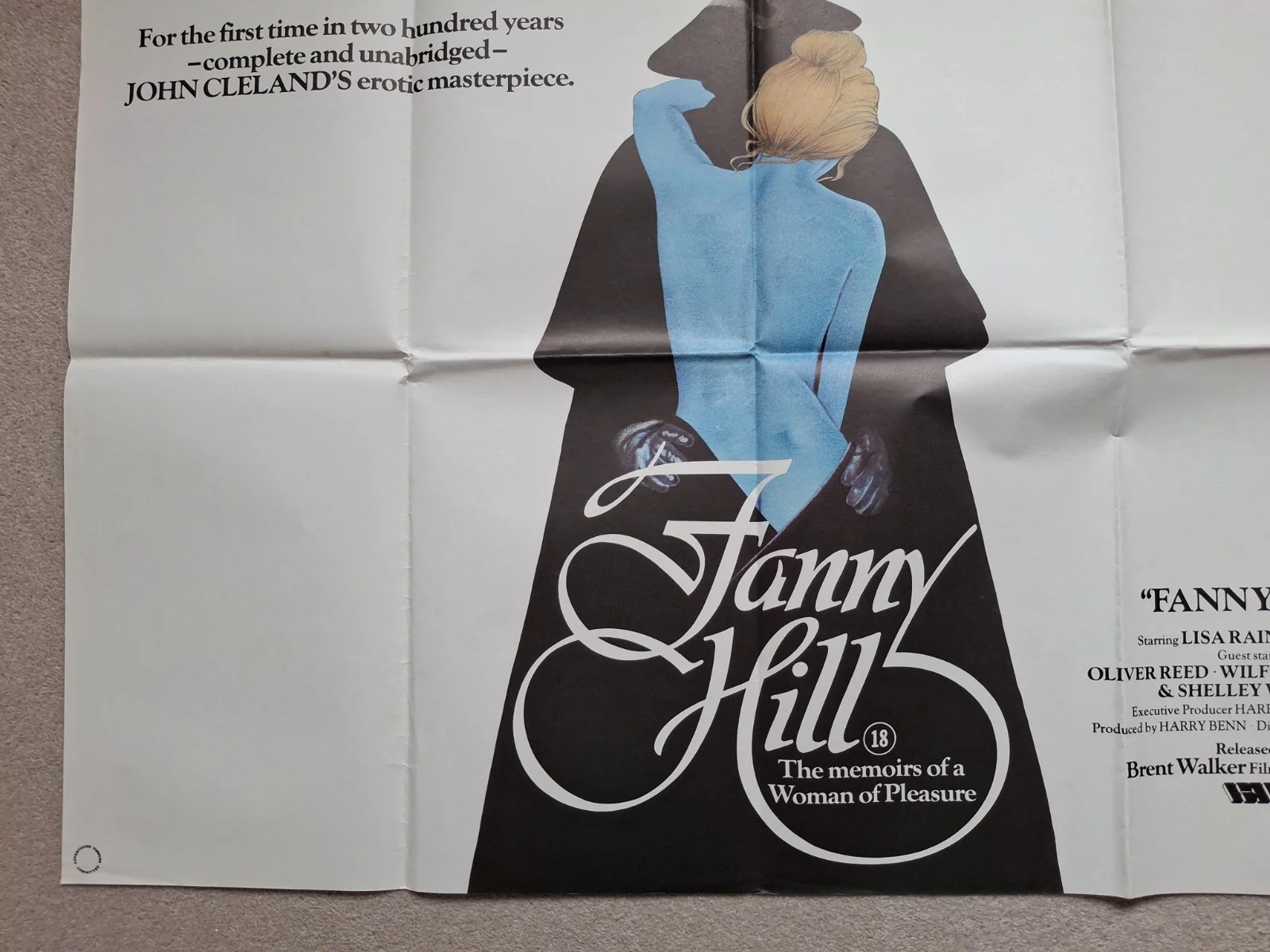 Fanny Hill Original Rare Cinema Movie Film Quad Poster, изображение 5