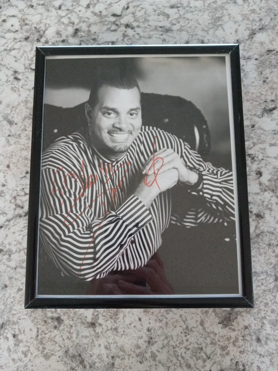 Sinbad — Sinbad Signed Vintage 8x10 Photo Stand Up Comedian Actor Autograph Rare No COA