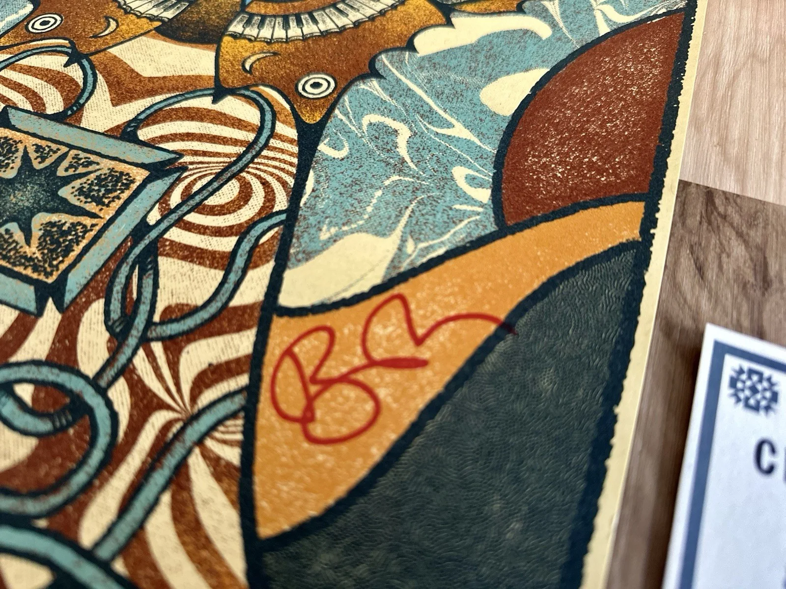 Autographed BEN FOLDS Asheville 2025 poster, MINT, 12.5x19 inch, изображение 4