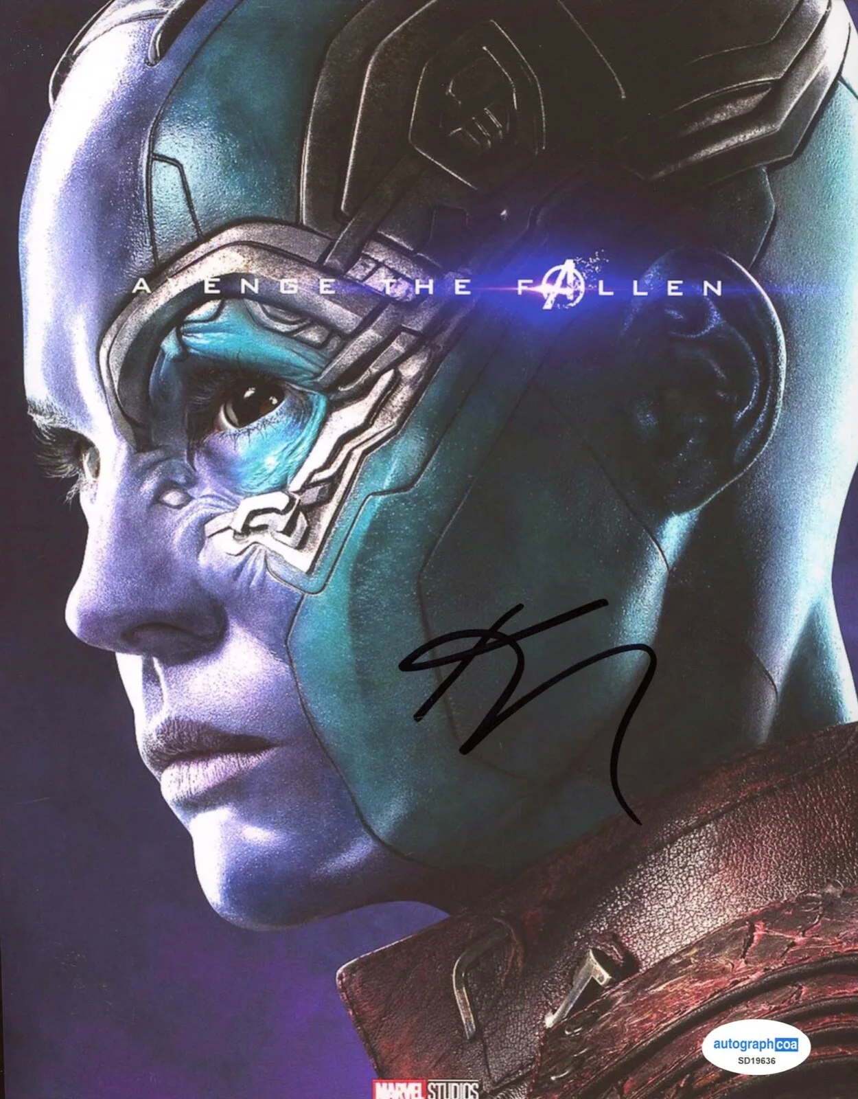 Karen Gillan — Karen Gillan signed "AVENGERS: ENDGAME" 8x10 Photo EXACT PROOF e Nebula ACOA COA, изображение 4