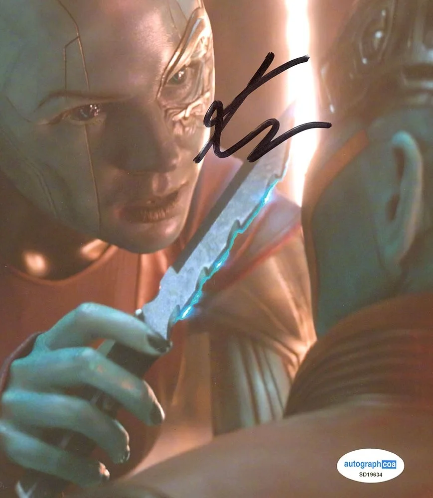 Karen Gillan — Karen Gillan signed "AVENGERS: ENDGAME" 8x10 Photo EXACT PROOF c Nebula ACOA COA, изображение 5