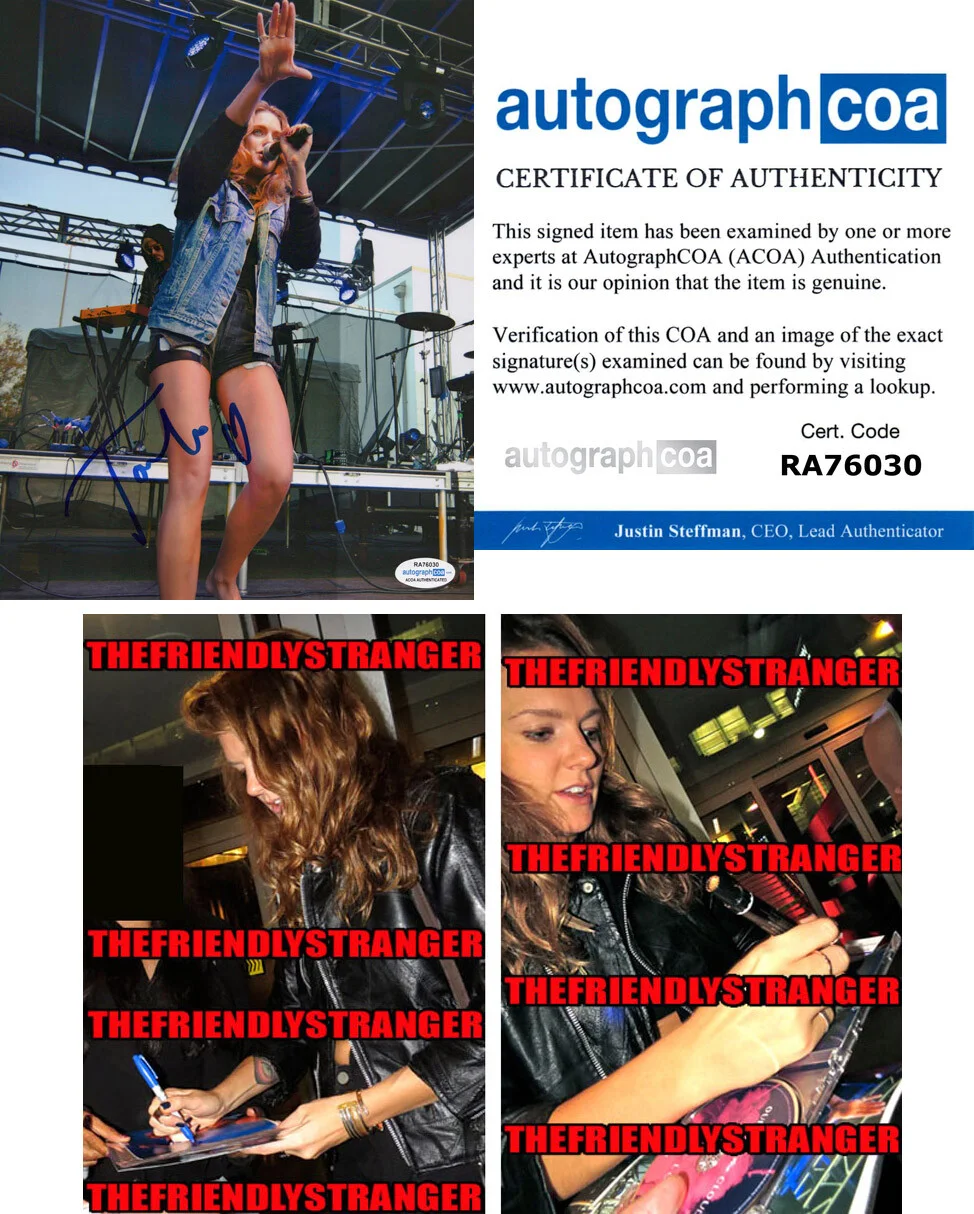 TOVE LO — Tove Lo signed Autographed 8x10 Photo b PROOF Hot SEXY SINGER Stay High ACOA
