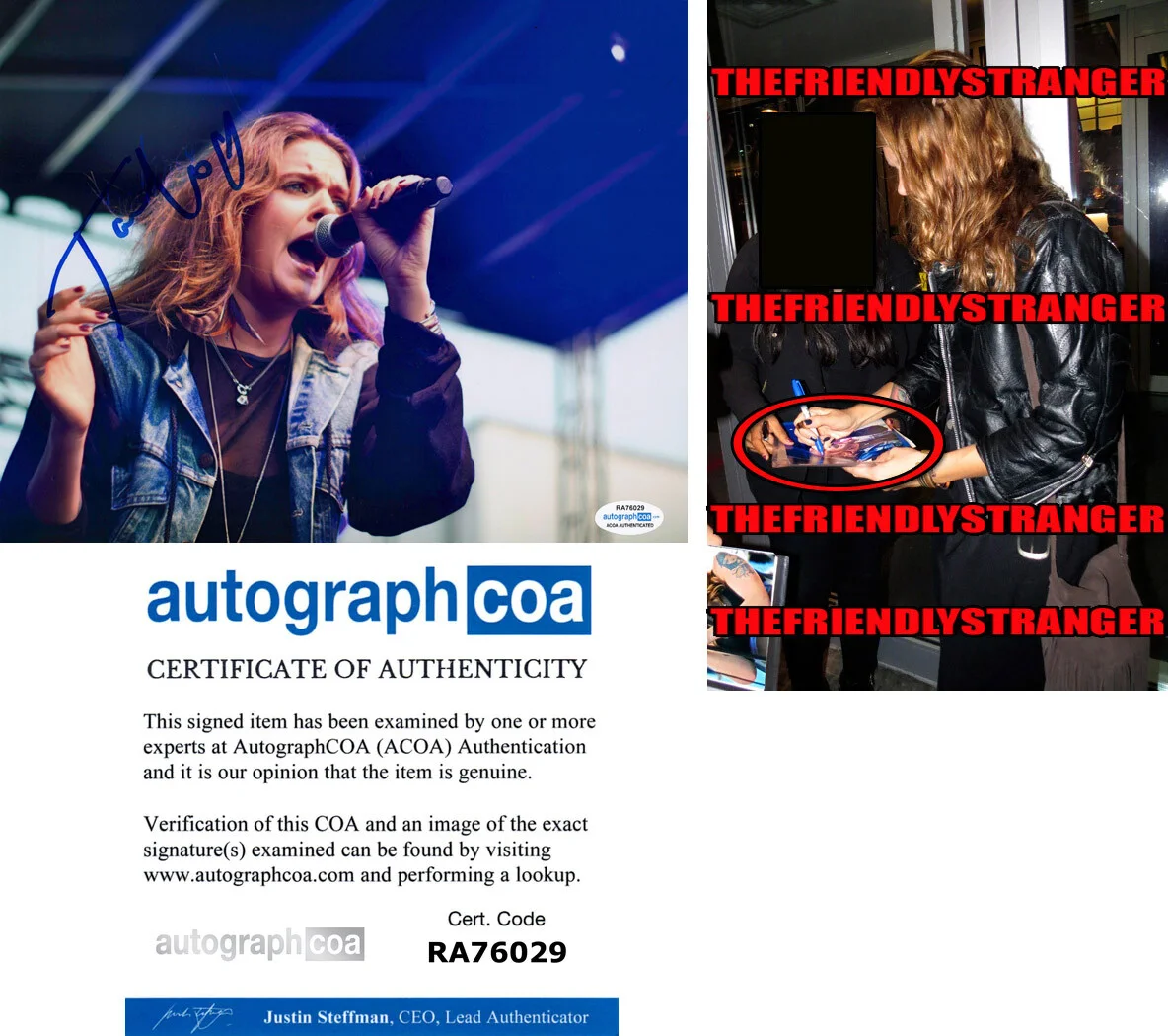 TOVE LO — Tove Lo signed Autographed 8x10 Photo EXACT PROOF a SEXY SINGER Stay High ACOA