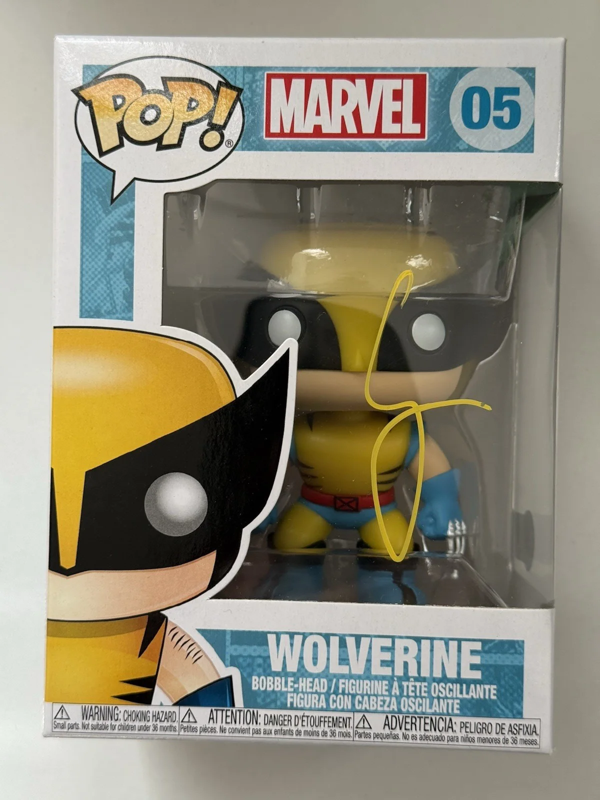 Hugh Jackman — Hugh Jackman Wolverine Deadpool signed Funko POP 1363 W/ Exact PROOF Beckett BAS, изображение 2