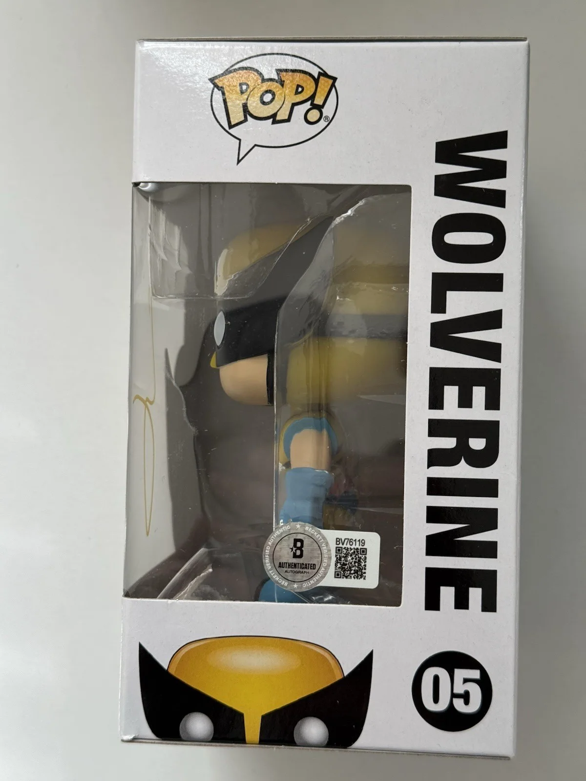 Hugh Jackman — Hugh Jackman Wolverine Deadpool signed Funko POP 1363 W/ Exact PROOF Beckett BAS, изображение 4