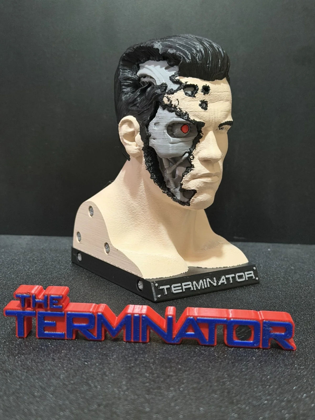 Arnold Alois Schwarzenegger bust 150mm The Terminator T-800 Film Actor Statuette, image 3