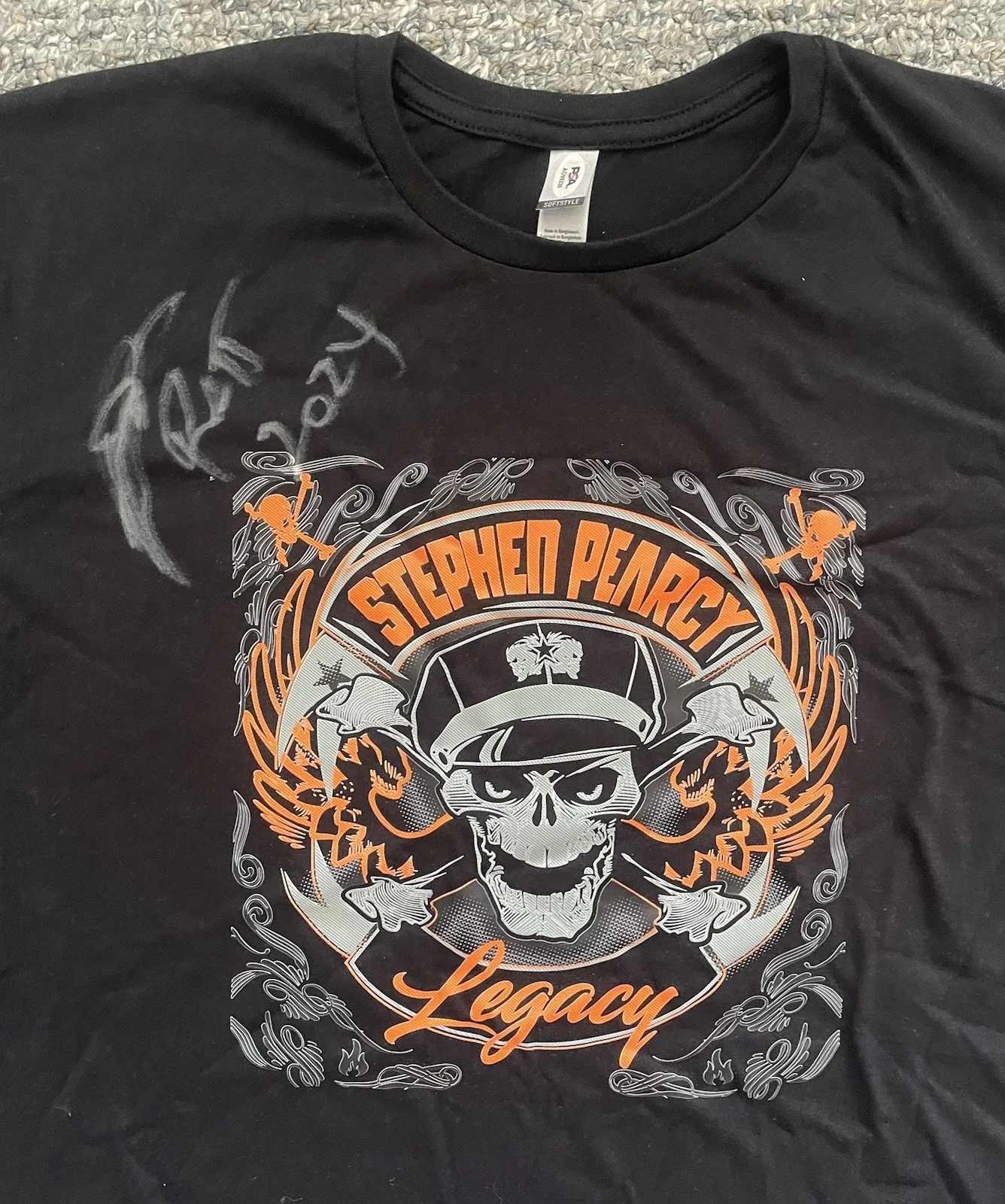 Stephen Pearcy Ratt Signed Back in the Cellar Tour Shirt Autographed PSA/DNA XL, image 2