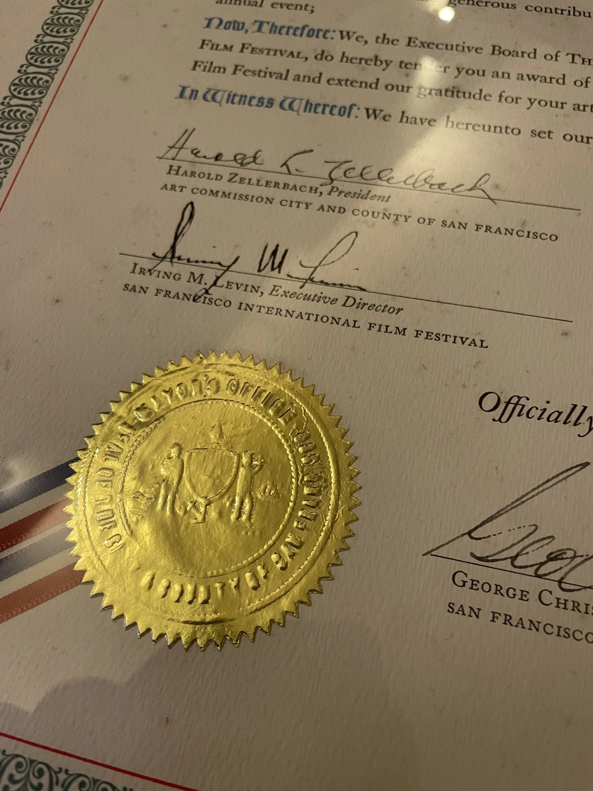 PETER SELLERS PERSONALLY OWNED SAN FRANCISCO FILM FESTIVAL AWARD., изображение 3
