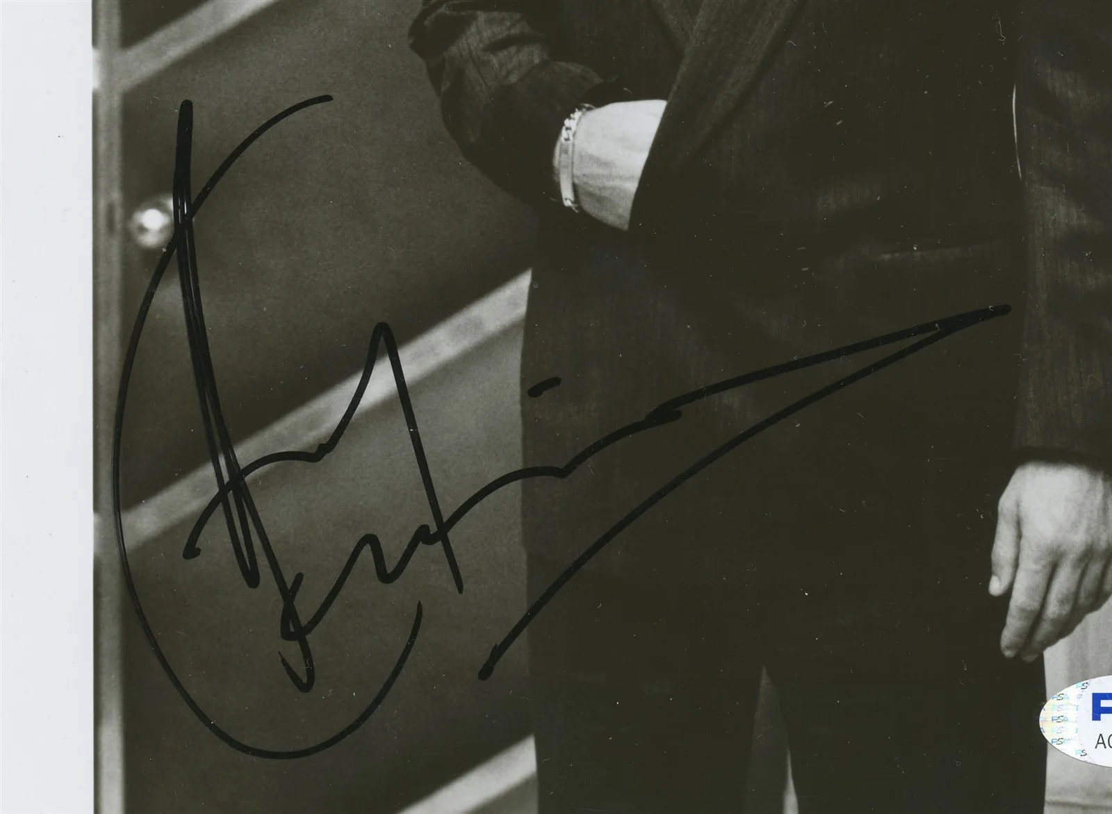 ANDY GARCIA — ANDY GARCIA ACTOR GODFATHER B&W PHOTO AUTOGRAPHED SIGNED PSA/DNA EARLY SIG., изображение 2