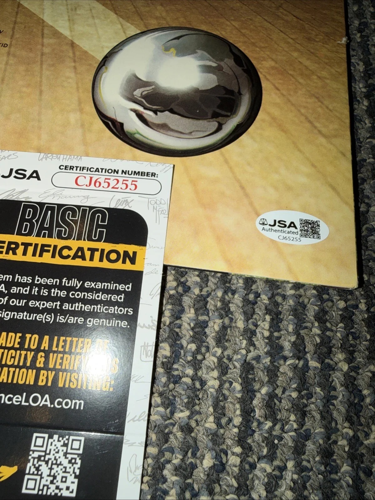Sammy Hagar Signed Autographed Record Musical Chairs Vinyl Record Lp w JSA COA, image 3