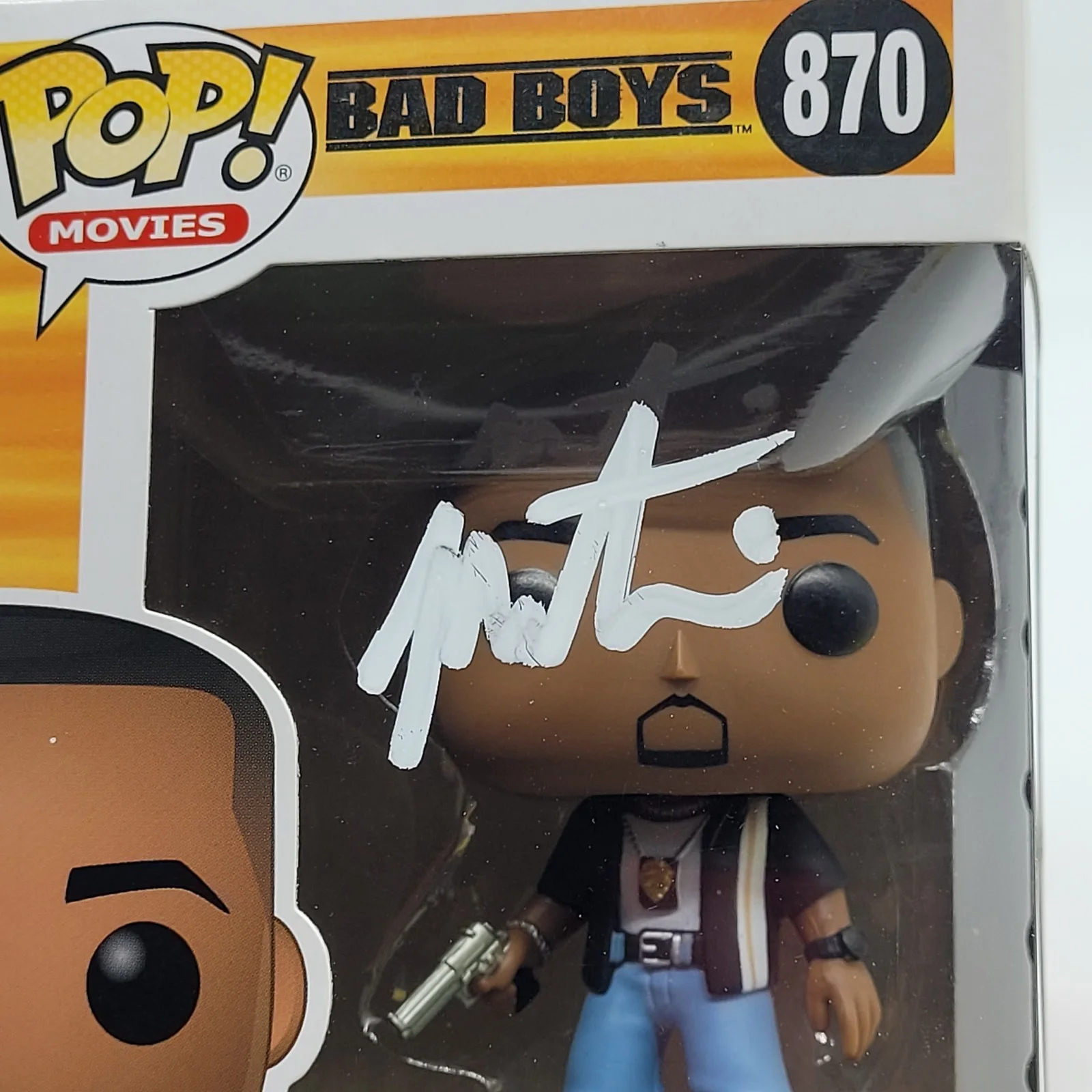 Martin Lawrence — Martin Lawrence Autograph Signed Marcus Burnett Bad Boys Funko #870 W/ Protector, image 2