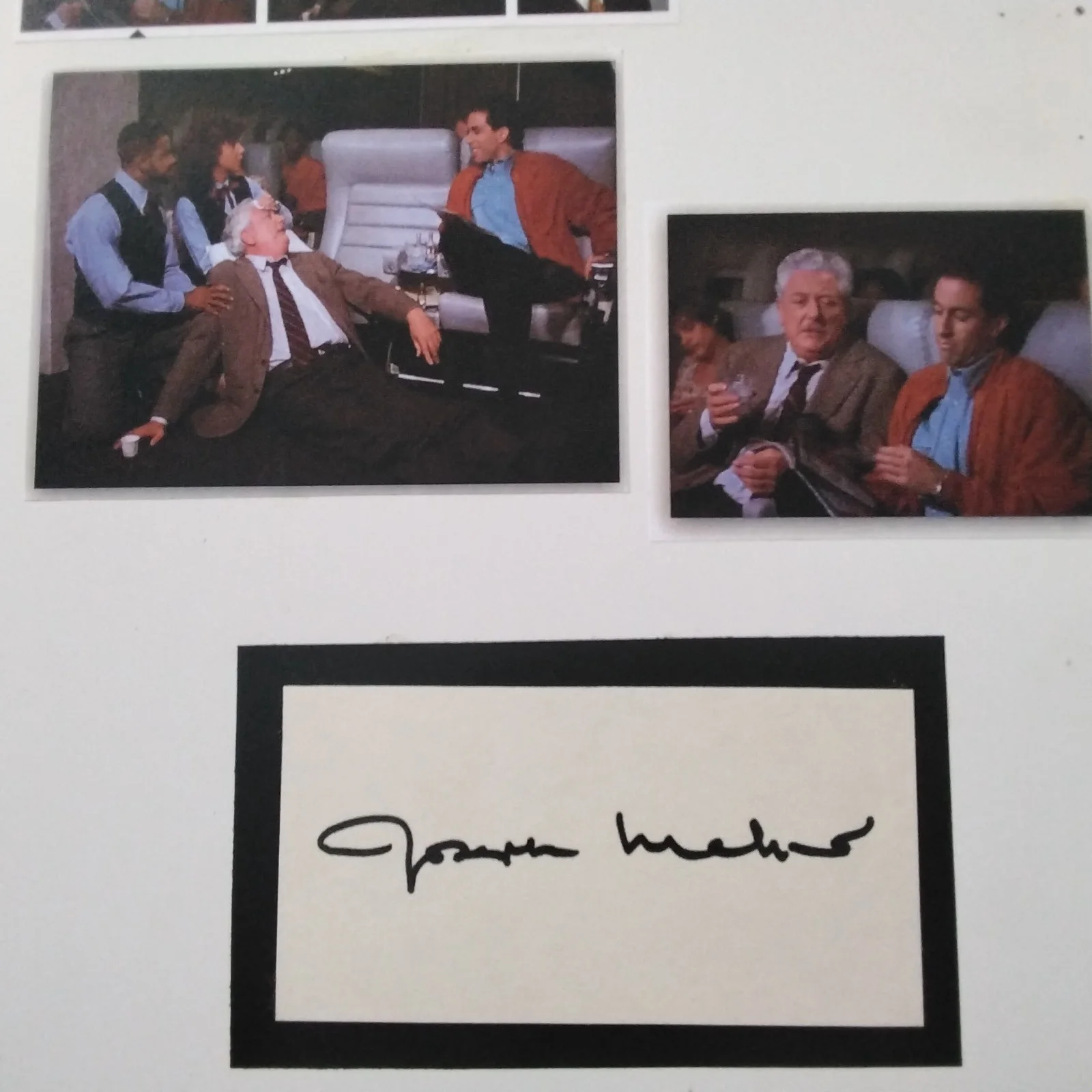 Joseph Maher SIGNED Card Photo TV Film Actor Sister Act Heaven Can Wait In & Out, изображение 2