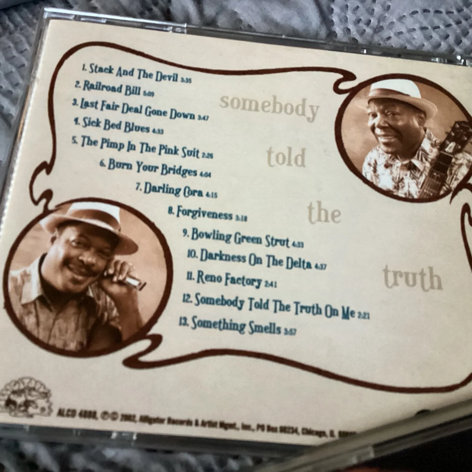 CEPHAS & WIGGINS Autographed CD Signed Somebody Told The Truth Blues, image 2